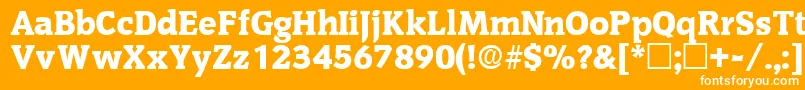 OritdisplaysskRegular Font – White Fonts on Orange Background