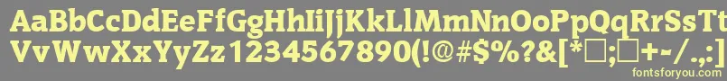 OritdisplaysskRegular Font – Yellow Fonts on Gray Background