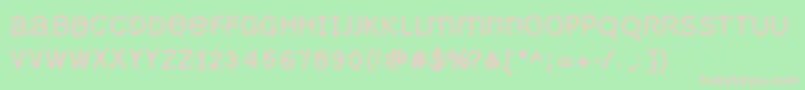 Monomousefs Font – Pink Fonts on Green Background