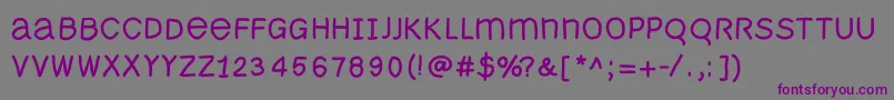 Monomousefs Font – Purple Fonts on Gray Background