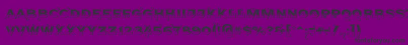 Czcionka Agreloys1 – czarne czcionki na fioletowym tle