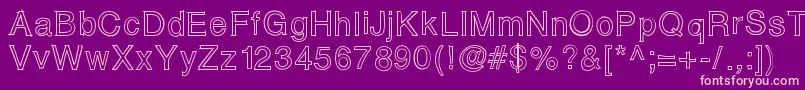 Matias Font – Pink Fonts on Purple Background