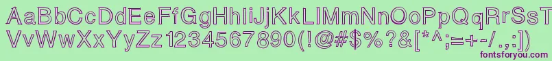 Matias Font – Purple Fonts on Green Background