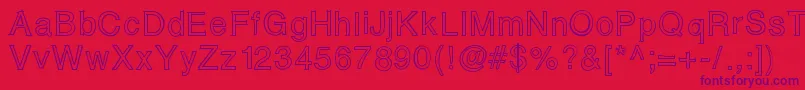 Matias Font – Purple Fonts on Red Background