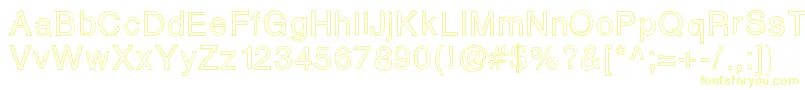 Matias Font – Yellow Fonts on White Background