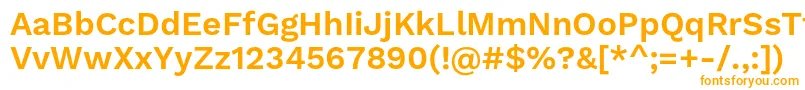 フォントWorksansSemibold – オレンジのフォント