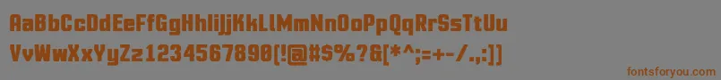 MotioncontrolBold Font – Brown Fonts on Gray Background