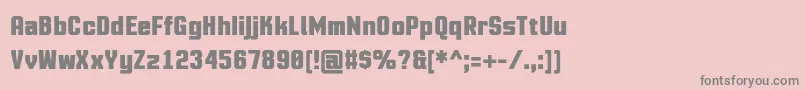MotioncontrolBold Font – Gray Fonts on Pink Background