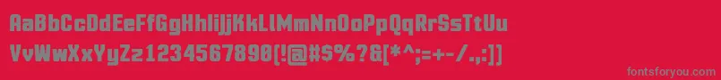 MotioncontrolBold Font – Gray Fonts on Red Background