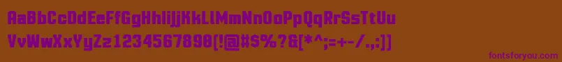 MotioncontrolBold Font – Purple Fonts on Brown Background