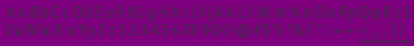 Aidaserifashadow-fontti – mustat fontit violetilla taustalla