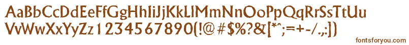 AdelonantiqueMediumRegular Font – Brown Fonts on White Background