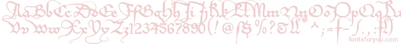 Etboemru Font – Pink Fonts on White Background