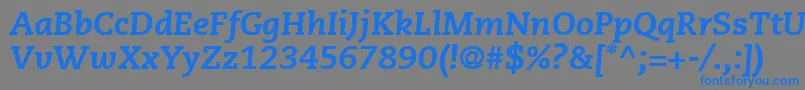 fuente PmnCaeciliaLt86HeavyItalic – Fuentes Azules Sobre Fondo Gris