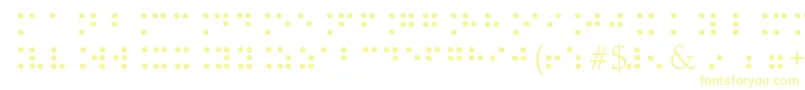 BrailleType-fontti – keltaiset fontit