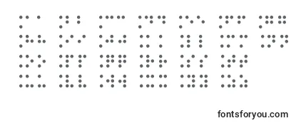 Przegląd czcionki BrailleType