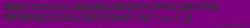 TwentiethCenturyPoster1 Font – Black Fonts on Purple Background