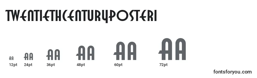 TwentiethCenturyPoster1 Font Sizes