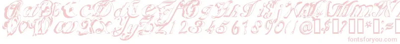 Scric Font – Pink Fonts on White Background