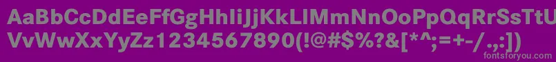 Weitere Informationen zur CorporateSW10Xbold-Schriftart CorporateSW10Xbold-Schriftart – Graue Schriften auf violettem Hintergrund