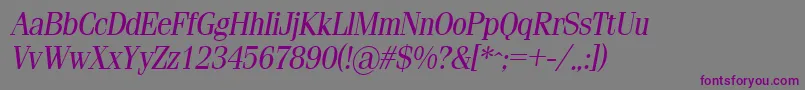 SimeizItalic Font – Purple Fonts on Gray Background