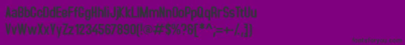 Accid Font – Black Fonts on Purple Background