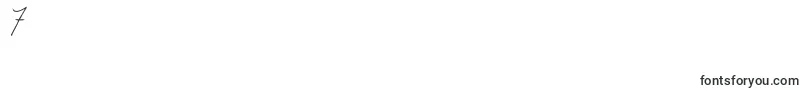 Julliscriptum2-Schriftart – Schriften für die Ziffer 7