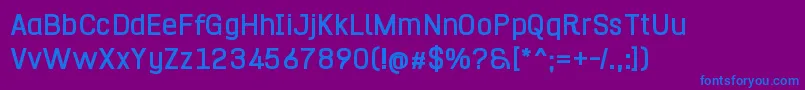 HurufoNumeroBold Font – Blue Fonts on Purple Background