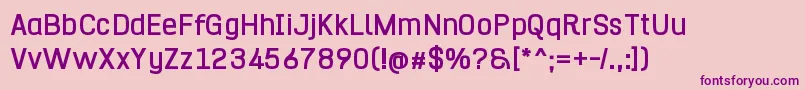 HurufoNumeroBold Font – Purple Fonts on Pink Background