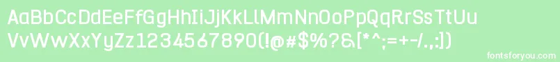 HurufoNumeroBold Font – White Fonts on Green Background