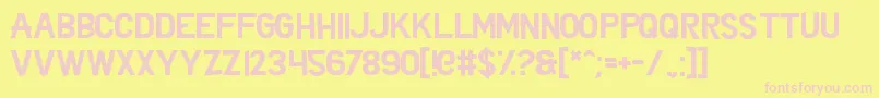 ZedSaid Font – Pink Fonts on Yellow Background