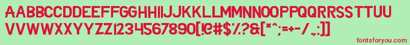 ZedSaid Font – Red Fonts on Green Background