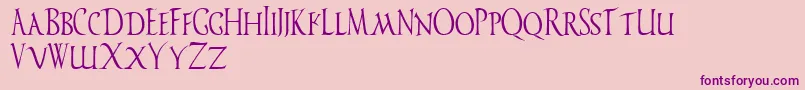 fuente Ved – Fuentes Moradas Sobre Fondo Rosa