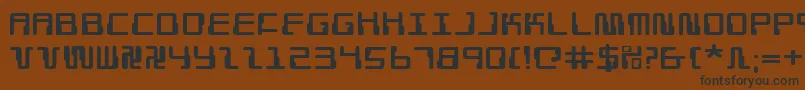 fuente DroidLoverExpanded – Fuentes Negras Sobre Fondo Marrón