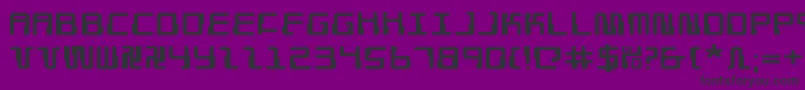 DroidLoverExpanded Font – Black Fonts on Purple Background