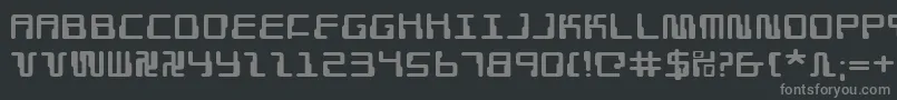 DroidLoverExpanded Font – Gray Fonts on Black Background