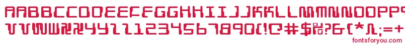 フォントDroidLoverExpanded – 赤い文字