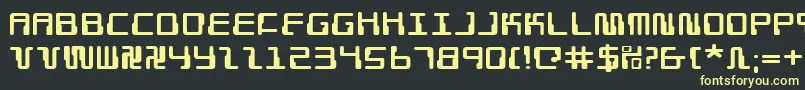 fuente DroidLoverExpanded – Fuentes Amarillas Sobre Fondo Negro