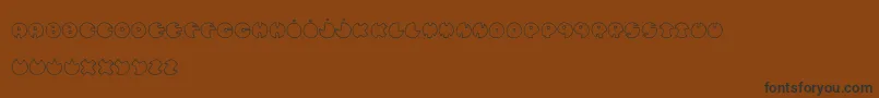 BullesDeConfiance Font – Black Fonts on Brown Background