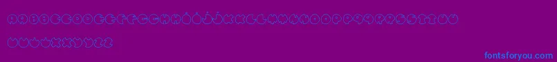 Police BullesDeConfiance – polices bleues sur fond violet
