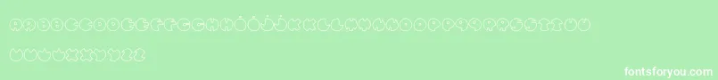 BullesDeConfiance Font – White Fonts on Green Background