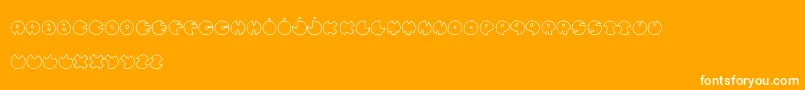 BullesDeConfiance Font – White Fonts on Orange Background
