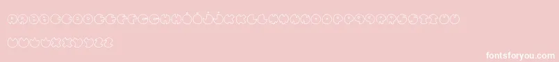 BullesDeConfiance Font – White Fonts on Pink Background