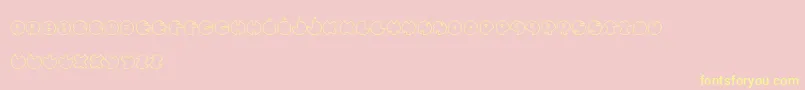 BullesDeConfiance Font – Yellow Fonts on Pink Background