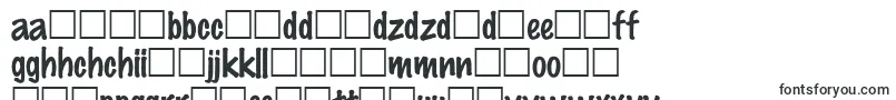 MarkerfeltthinRegular-Schriftart – slowakische Schriften
