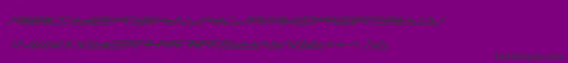 Angled Font – Black Fonts on Purple Background