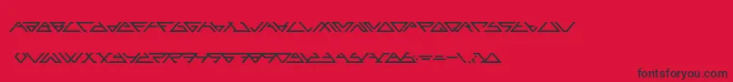 Angled Font – Black Fonts on Red Background