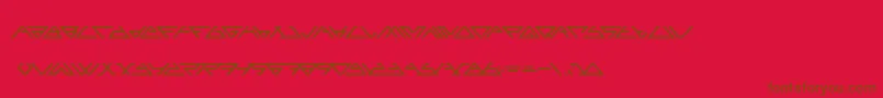Angled Font – Brown Fonts on Red Background