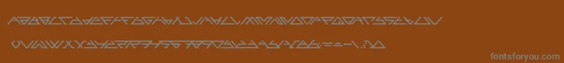 Шрифт Angled – серые шрифты на коричневом фоне