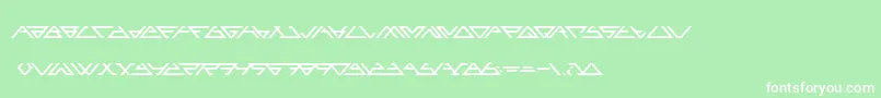 Angled Font – White Fonts on Green Background